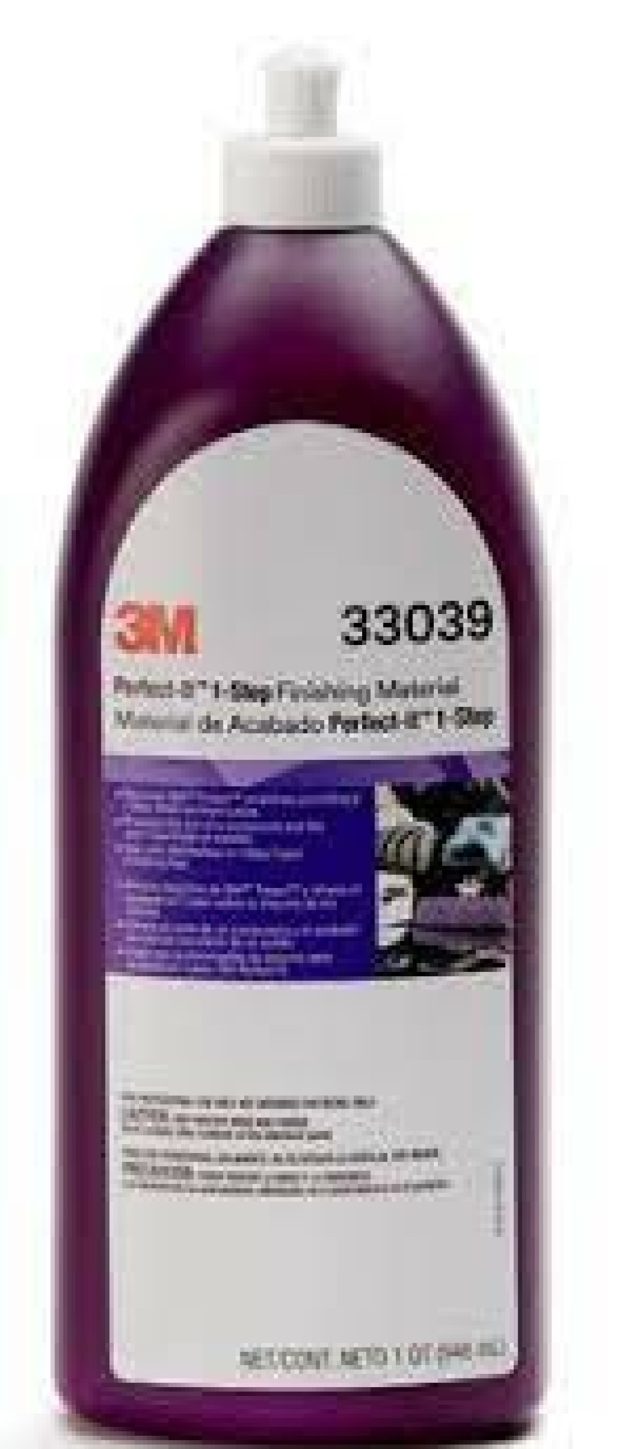 Car Care 3M Cutting Compounds | 3M™ Perfect-It™ 1-Step Finishing Material, 33039, 946Ml Purple