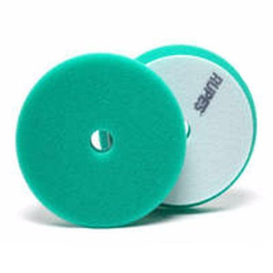 Car Care Rupes Cutting Pads | Rupes Bigfoot 180Mm Green Medium Hook & Loop Fastener Polishing Pad - 2 Pack