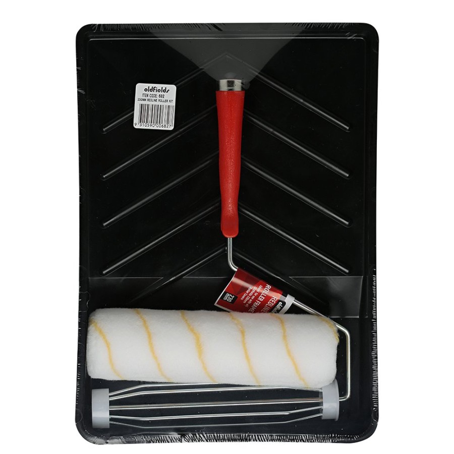 Painting Tools Oldfields | Oldfields Redline Paint Roller Kit 230Mm 3 Piece Economical Diy Tray Set