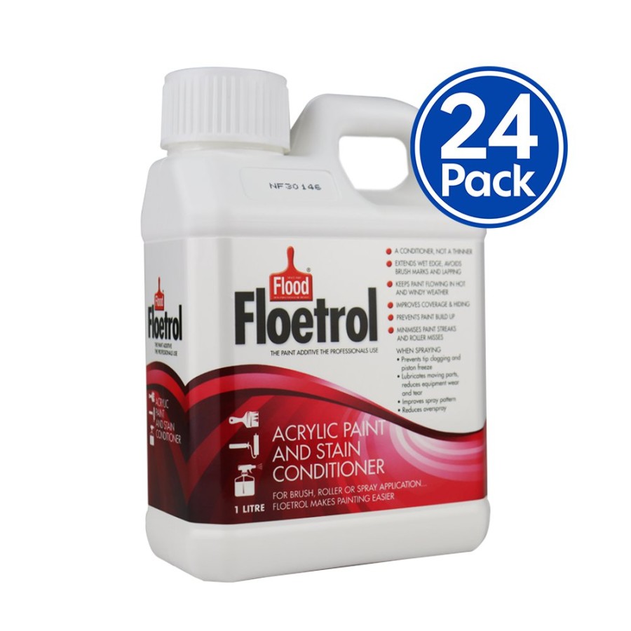 Paint Flood Paint Additives | Flood Floetrol Acrylic Stain Conditioner Painting Additive 1L X 24 Pack