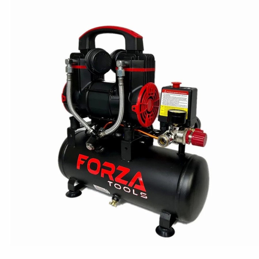 Spray Guns Forza | Forza Tools Air Compressor 8L 900W 105L/M Oil Free Low Noise Trade