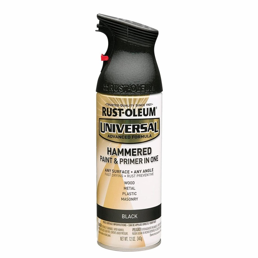 Paint Rust-Oleum Specialty | Rust-Oleum Universal Paint & Primer Spray Paint 340G Aerosol Hammered Black