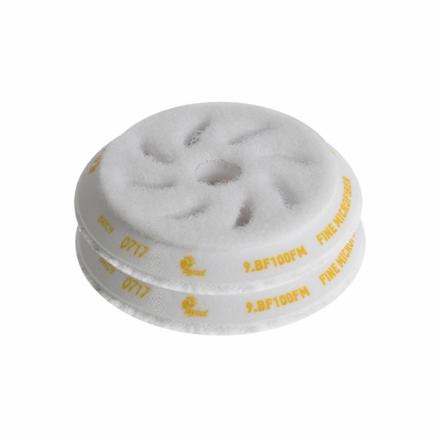 Car Care Rupes Polishing Pads | Rupes Bigfoot Yellow 100Mm Microfibre Buff Medium Pad Pack Of 2 9.Bf100Fm