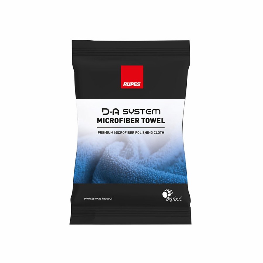 Car Care Rupes Microfibre Cloths & Towels | Rupes Premium D-A System Polishing Microfibre Towel Blue 9.Bf9050