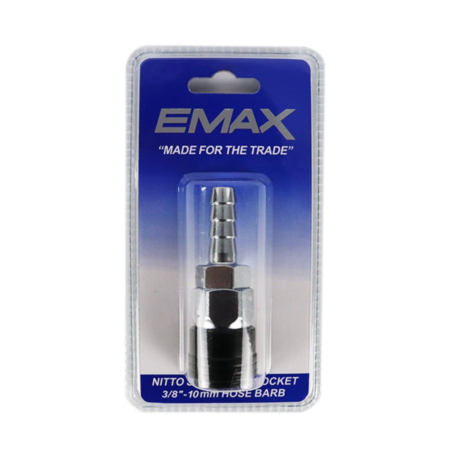 Spray Guns Emax Fittings | Emax 3/8" - 10Mm Hose Barb Nitto Style Air Socket