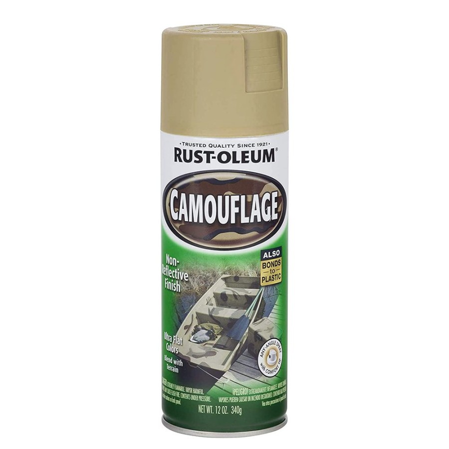 Paint Rust-Oleum Topcoats | Rust-Oleum Camouflage Spray 340G Aerosol Ultra Flat Sand