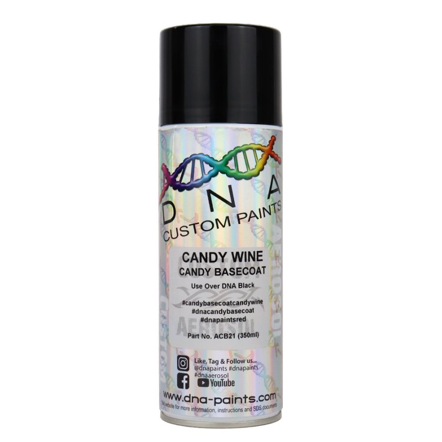 Paint DNA Paints Top Coats | Dna Paints Candy Basecoat Spray Paint 350Ml Aerosol Candy Wine