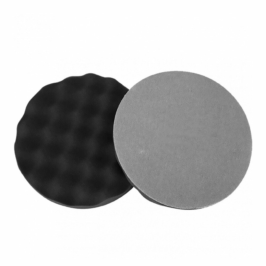 Car Care Velocity Polishing Pads | Velocity 200Mm Black Wave Foam Hook & Loop Fine Car Polishing Pad