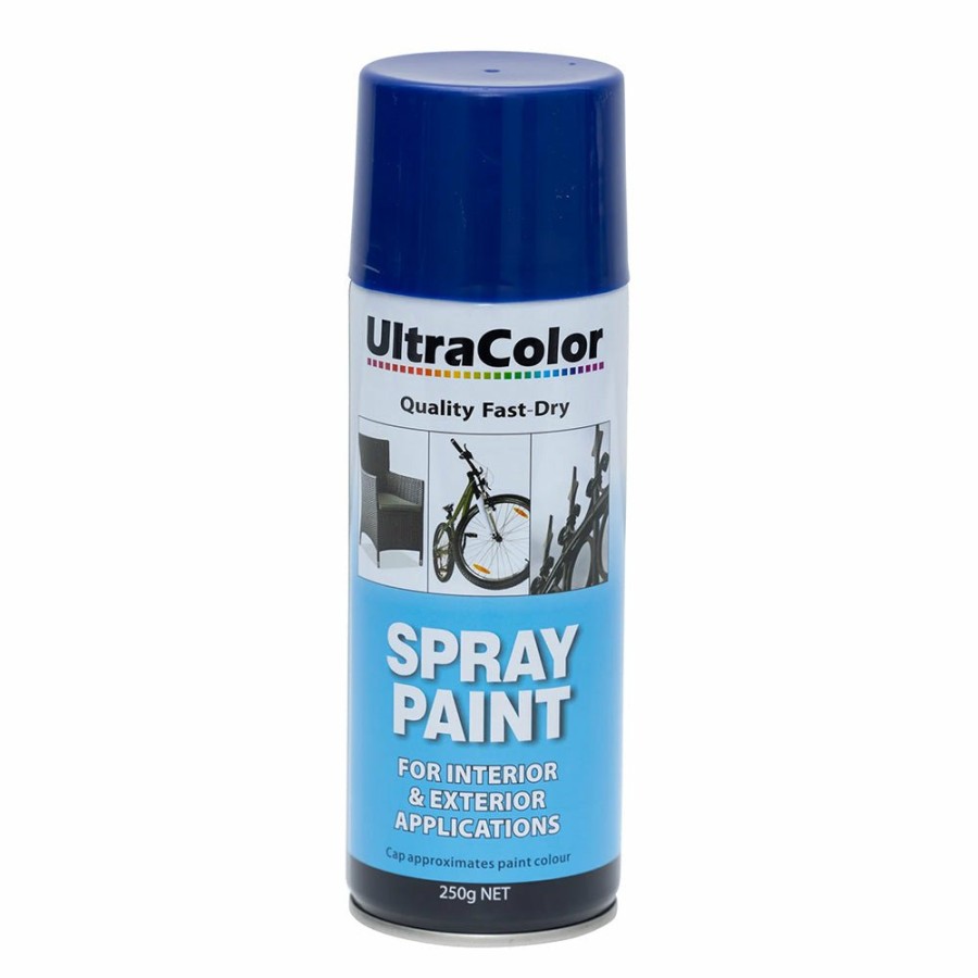 Paint UltraColor Topcoats | Ultracolor Spray Paint Fast Drying Interior Exterior 250G Navy Blue Cans