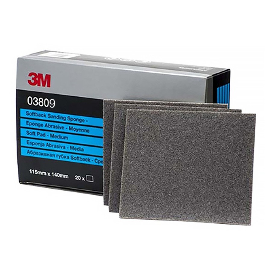 Cutting & Abrasives 3M Sponges | 3M Softback Wet Or Dry Sanding Sponge Fine 115Mm X 140Mm 03809 X 20 Pack