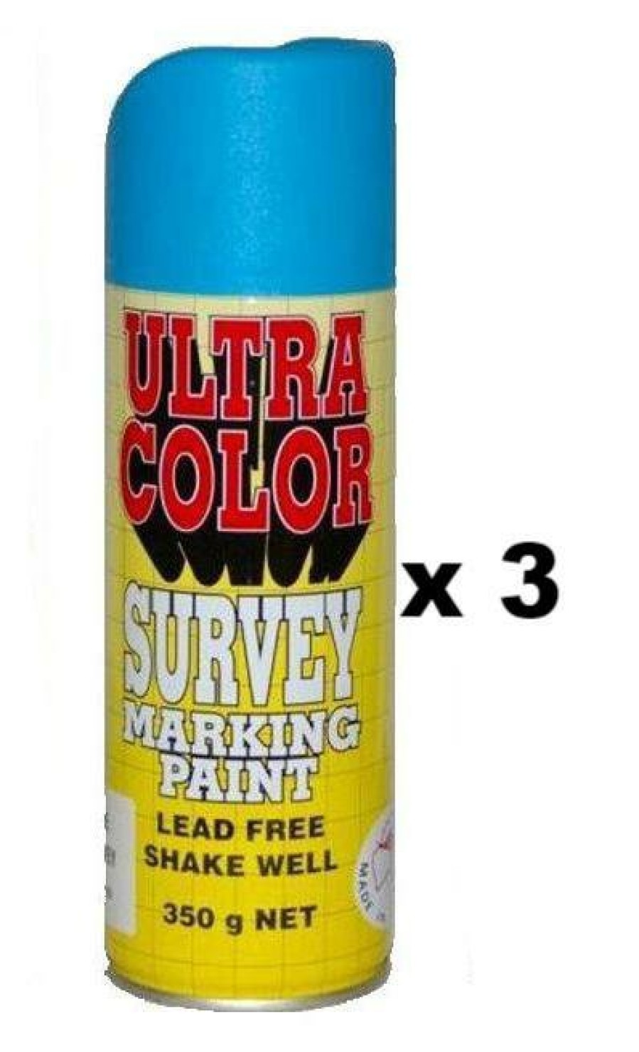 Paint UltraColor Linemarking | Ultracolor Survey Marking Paint Spot Marker Aerosol Can 350G Blue X 3