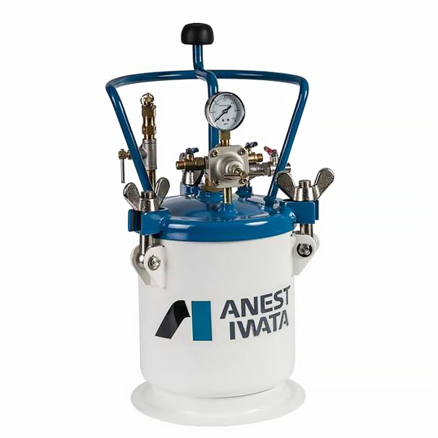 Spray Guns Anest Iwata Pressure Pot | Anest Iwata Manual Agitation 10L Pressure Pot Solvent & Waterborne Paint