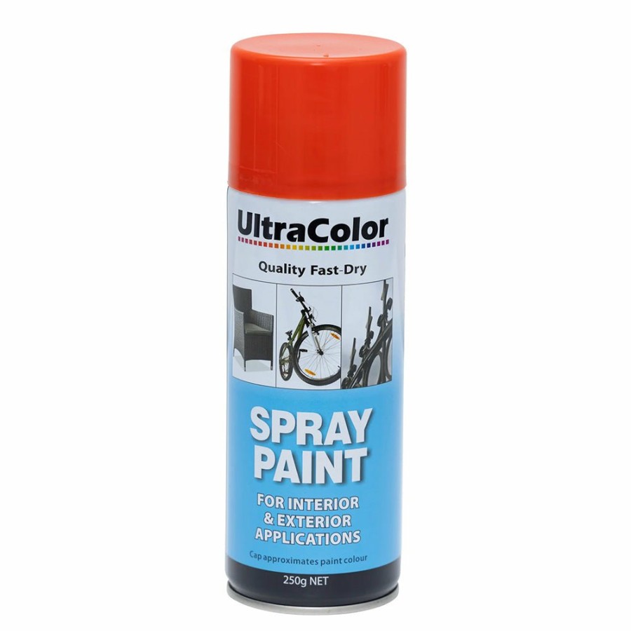 Paint UltraColor Topcoats | Ultracolor Spray Paint Fast Drying Interior Exterior 250G Scarlet Cans