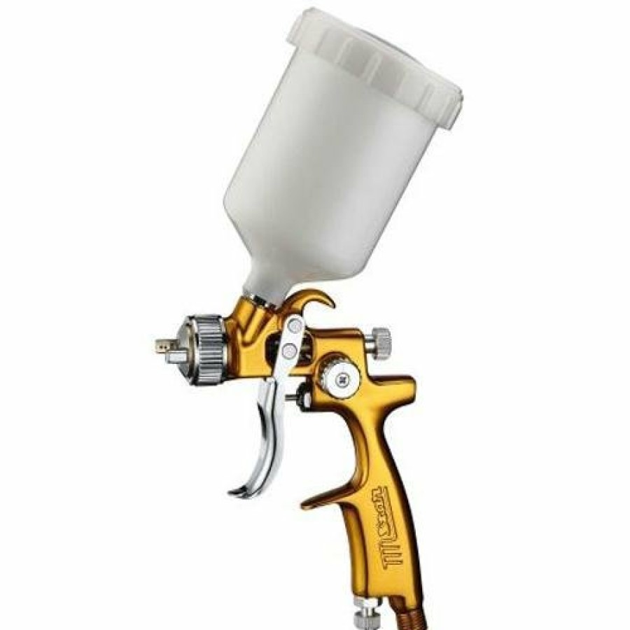 Spray Guns Star Gravity-Fed | Star V3 Mini Lvlp Evot Gravity Feed Spray Touch Up Gold Gun 1.0Mm