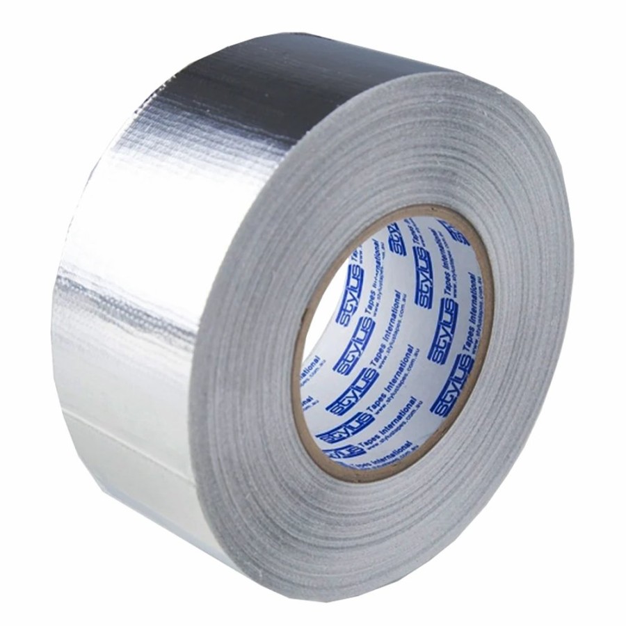 Prep & Repair Stylus Duct Tape | Stylus Reinforced Silver Aluminium Aviation Foil Tape 48Mm X 50M