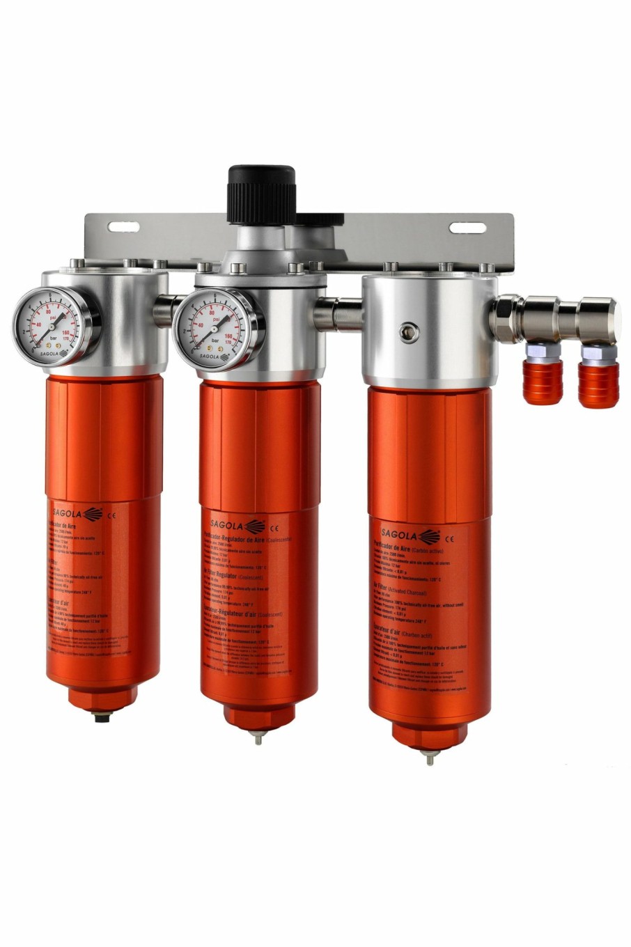 Spray Guns Sagola Air Filters | Sagola Air Filter 5300 Coalescent With Regulator Purifier Waterbourne Hs Paints