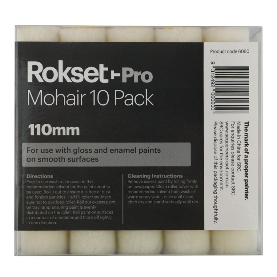 Painting Tools Rokset Covers | Rokset Pro Mohair 110Mm Roller Covers 10 Pack Refill Marine Industrial Concrete