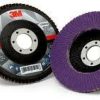 Cutting & Abrasives 3M | 3M Flap Disc 769F 51993 115Mm 60 Grit Pack Of 5 Purple 22.3Mm Center Metalwork