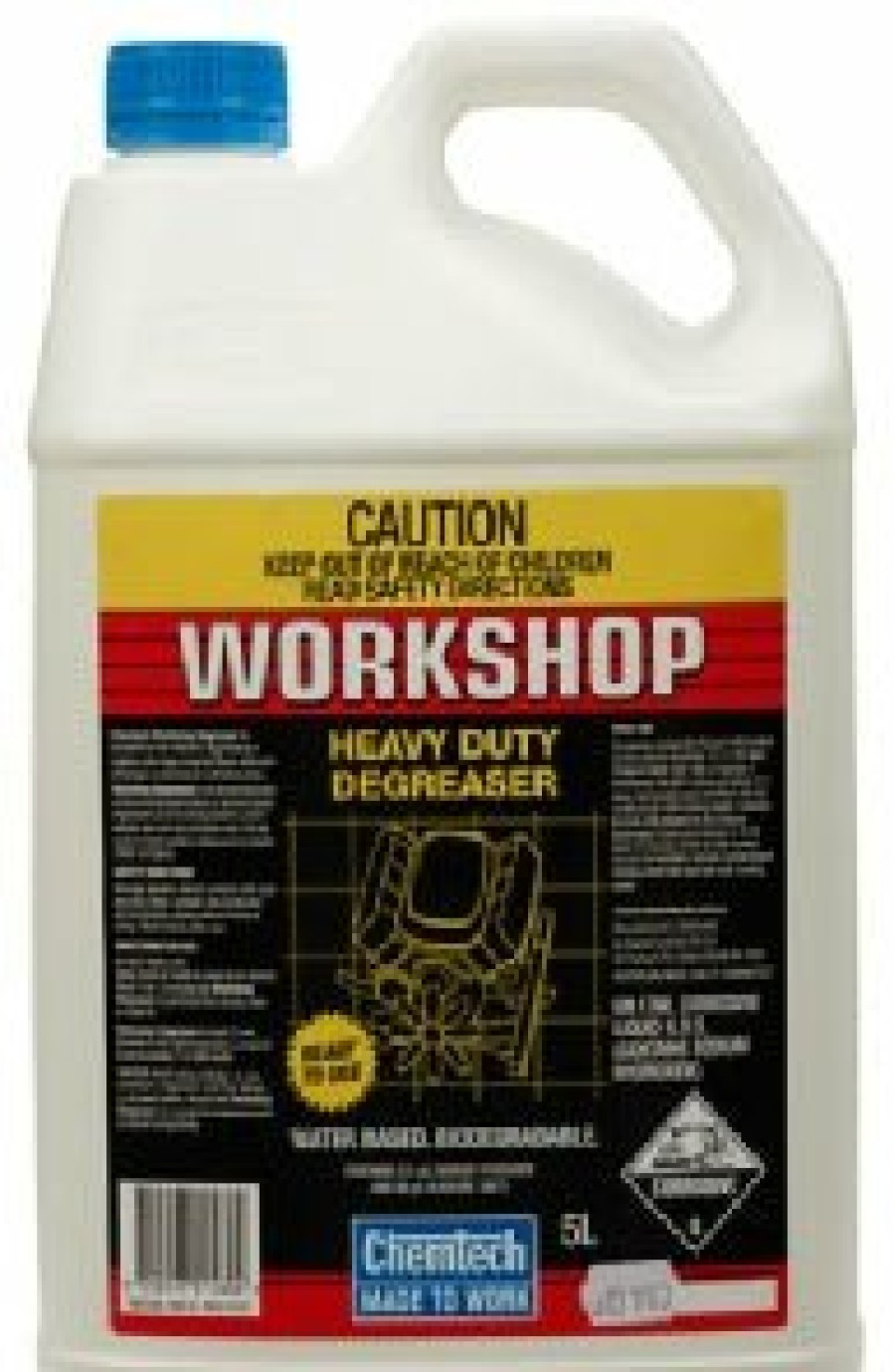 Cleaning Chemtech | Chemtech Workshop Degreaser 5Lt Water Based, Biodegradable, Heavy Duty