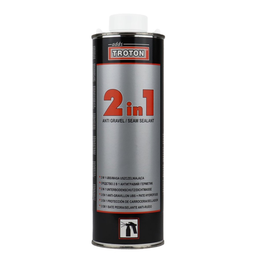 Paint Troton Chassis & Underbody | Troton 2 In 1 Stone Guard Spray On White 1L Anti Gravel Seam Sealer