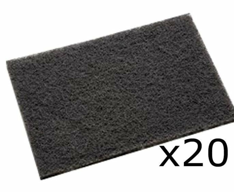 Cutting & Abrasives 3M Scouring Pads | 3M 7446 Scotch-Brite Grey Blending Hand Pad 20 Pack 152Mm X 228Mm