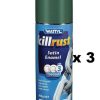 Paint Wattyl Exterior | Killrust Satin Enamel Aerosol Match Colorbond Steel Colour 300G Cottage Green X3