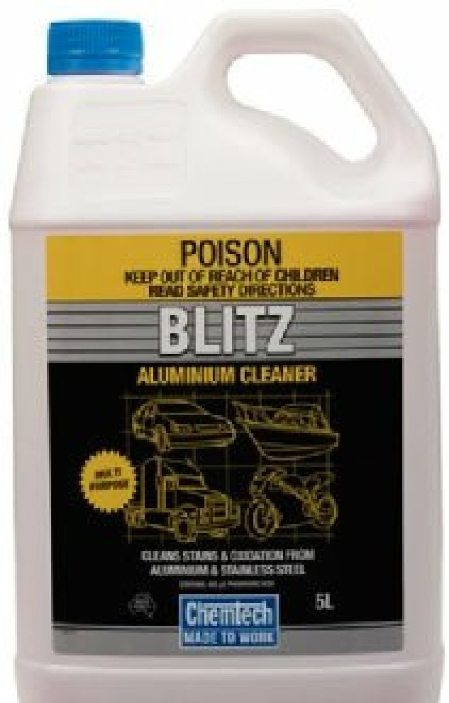 Cleaning Chemtech | Chemtec Blitz Industrial Strength Aluminium Cleaner 5Lt