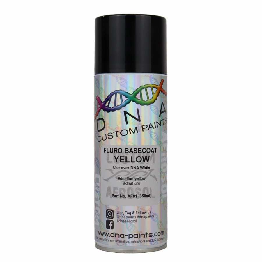 Paint DNA Paints Top Coats | Dna Paints Fluro Basecoat Spray Paint 350Ml Aerosol Fluorescent Yellow