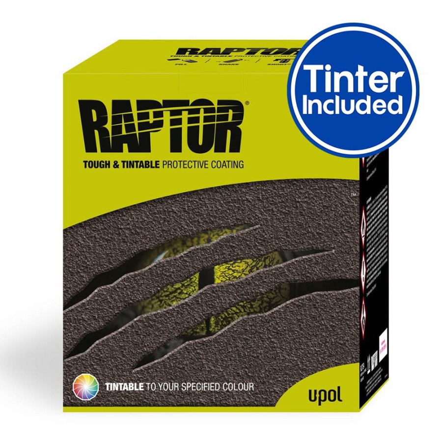 Paint U-POL Bedliner | U-Pol Raptor Tintable (Choose Your Colour) Protective Bed Liner Kit 4L