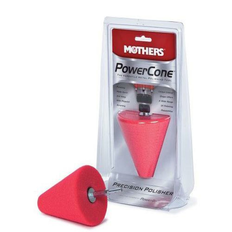 Car Care Mothers Polishing Pads | Mothers Powercone Polisher - Metal Polishing Tool For Your Drill - Made In Usa