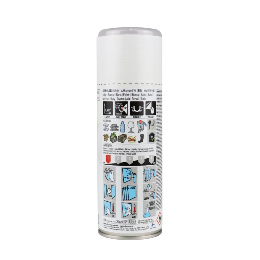 Paint Car-Rep Specialty | Car-Rep Rubber Comp Removable Plasti Dip Paint 400Ml Semi Gloss White