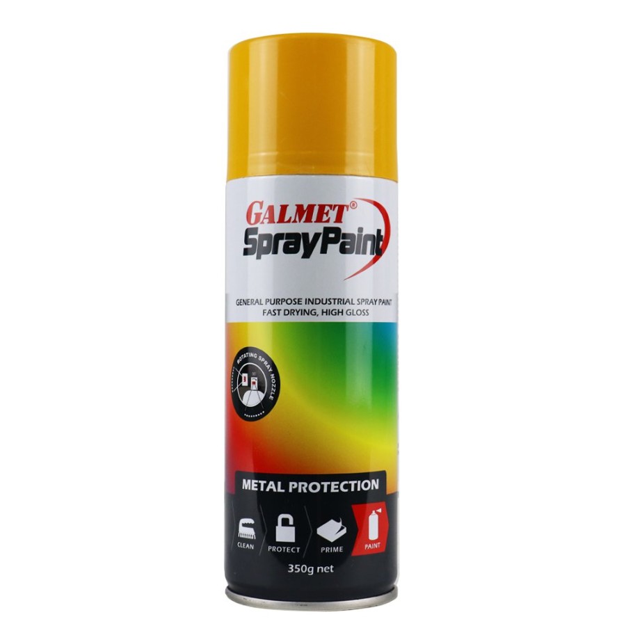 Paint Galmet Topcoats | Galmet® Quick Dry Enamel Topcoat 350G Gloss Golden Yellow