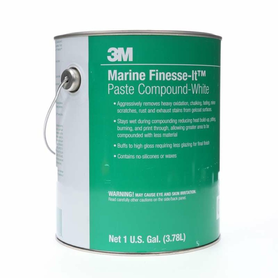 Boat Care 3M Cutting Compounds | 3M™ Finesse-It™ Marine Paste Compound, 06039, 1 Gal 3.78Lt Heavy Oxidation