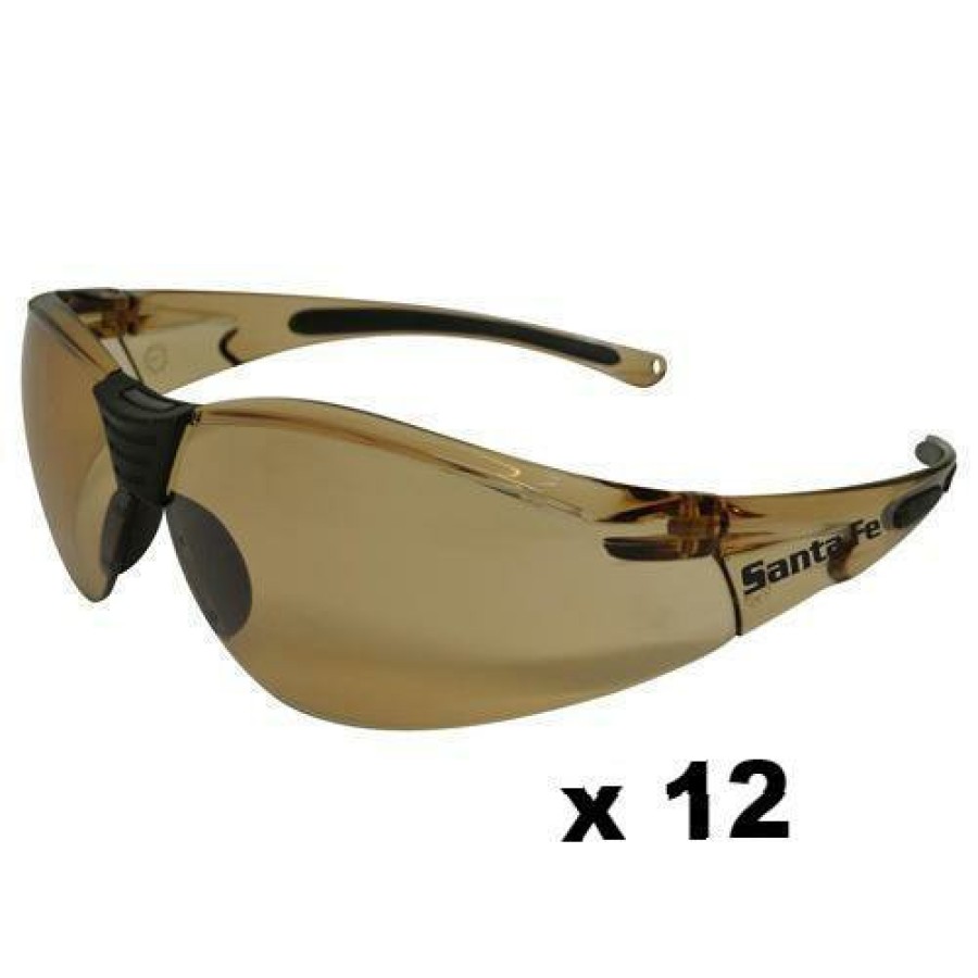 Safety Maxisafe Safety Glasses | Maxisafe Santa-Fe Safety Glasses As/Nzs1337 Anti Scratch Fog Coating Bronze X 12