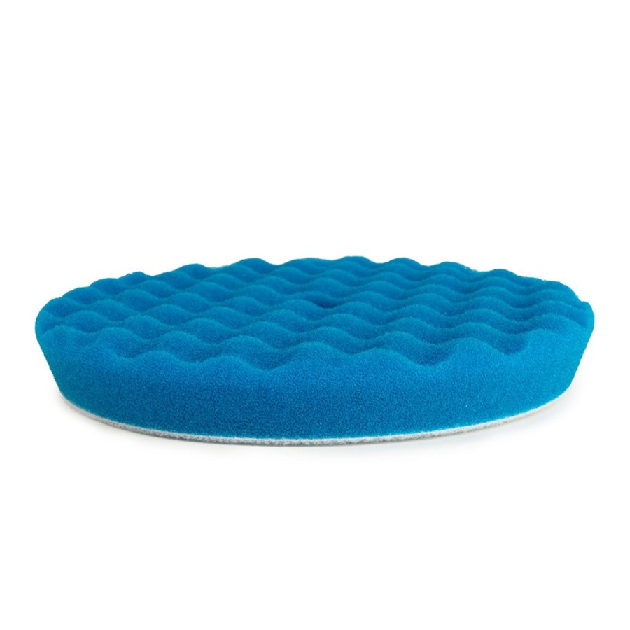 Car Care Rupes Cutting Pads | Rupes Bigfoot Rotary Hook On Foam Waffle Pad Coarse Blue 150 Mm - 165 Mm