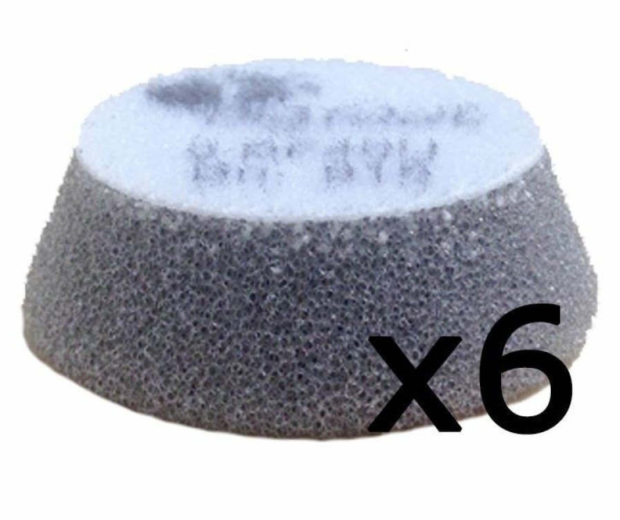 Car Care Rupes Polishing Pads | Rupes Bigfoot Nano Ibrid Grey Uhs 30/40Mm Foam Hook On Polishing Pad 9.Bf40U 6 Pack