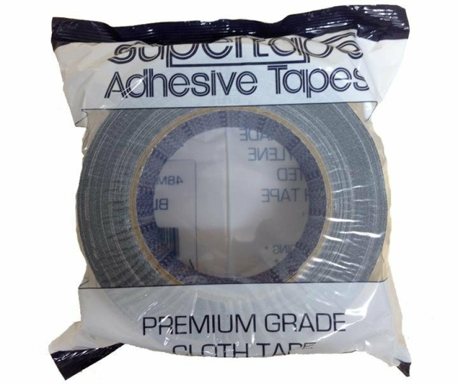 Prep & Repair Supertape Cloth Tape | Premium Grade Black Cloth Tape 75Mm X 25M Render Duct Blast Gaffa Race