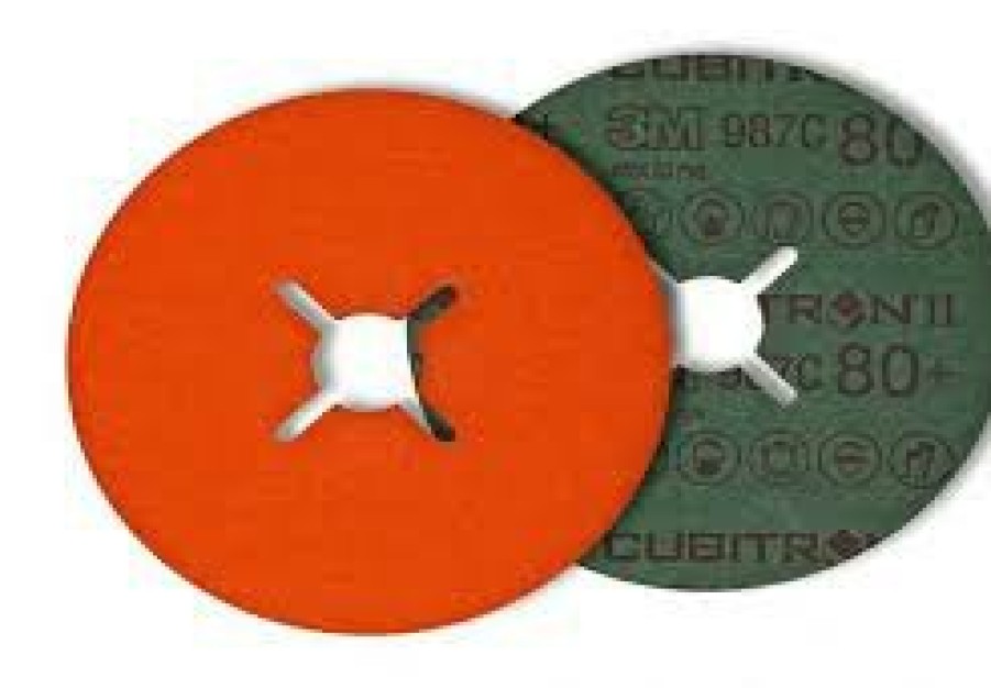 Cutting & Abrasives 3M Grinder Discs | 3M Cubitron Ii Fibre Disc 125 X 22Mm 987C 36G 25 Pack Stainless Steel