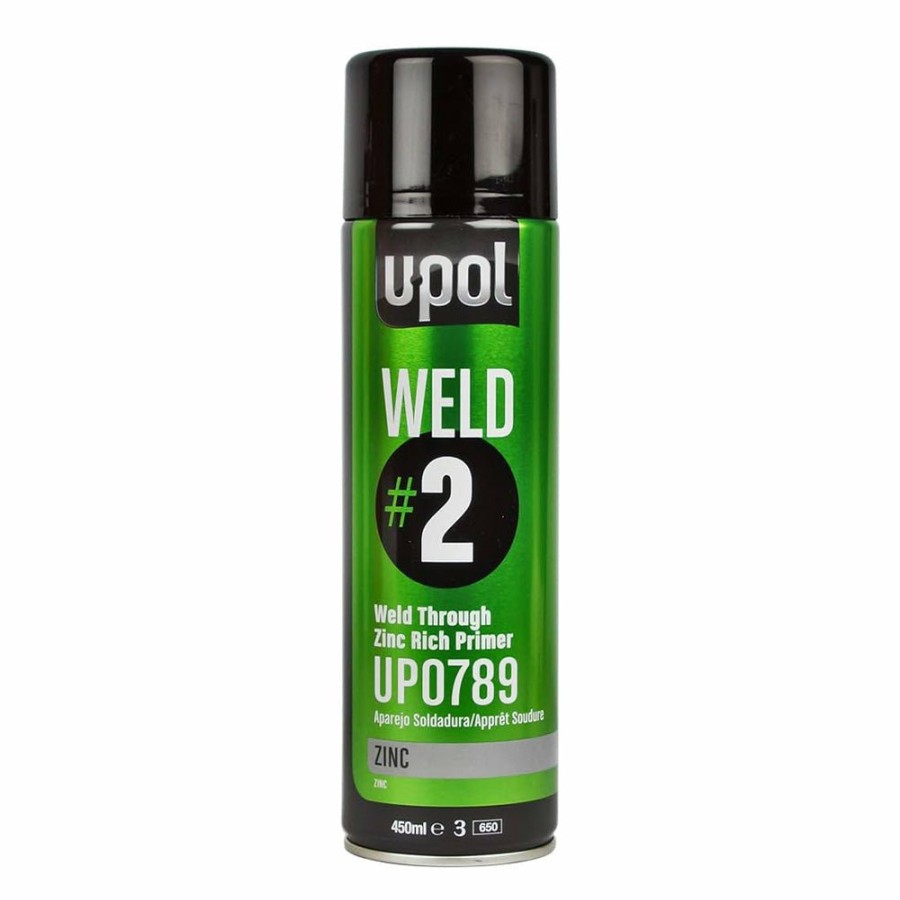 Paint U-POL Primers | U-Pol Weld #2 Anti Corrosive Weld Through Zinc Rich Primer 450Ml Aerosol