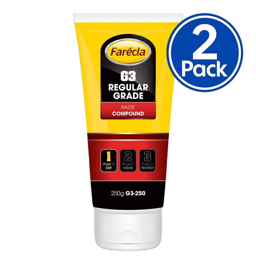 Car Care Farecla Cutting Compounds | Farecla G3 Regular Grade Cutting Compound 250G Car Buffing Paste X 2 Pack