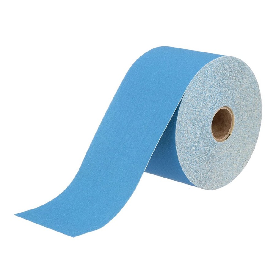 Cutting & Abrasives Revcut Rolls | Revcut Blue Hook & Loop Sand Paper P60 Grit 115Mm X 25M Roll