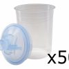 Spray Guns 3M Liners | 3M 16314 Pps 50 Mini Lids & Liners 180Ml 125 Micron Filter Plus 20 Caps