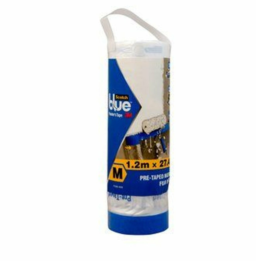 Prep & Repair 3M Masking Plastic | 3M Painters Scotch Blue Masking Pre-Taped Film Refill 1.2M X 27.4M