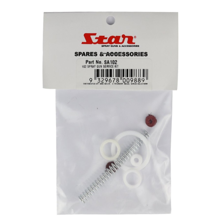 Spray Guns Star Service Kits | Star Spray Gun Service Kit To Suit P102 & P102G Series Guns Part Number Sa102