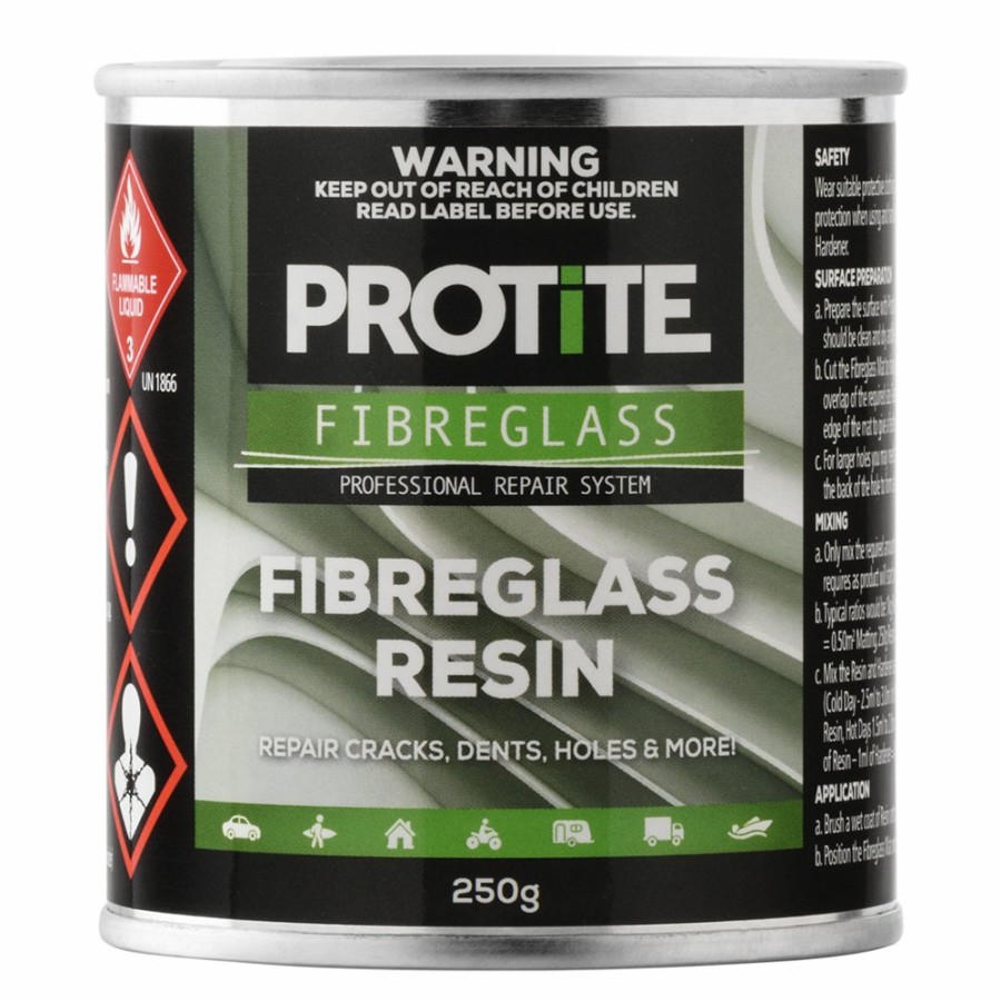 Boat Care Protite Resins | Protite Fibreglass Resin 250G Repair Cracks Dents Holes