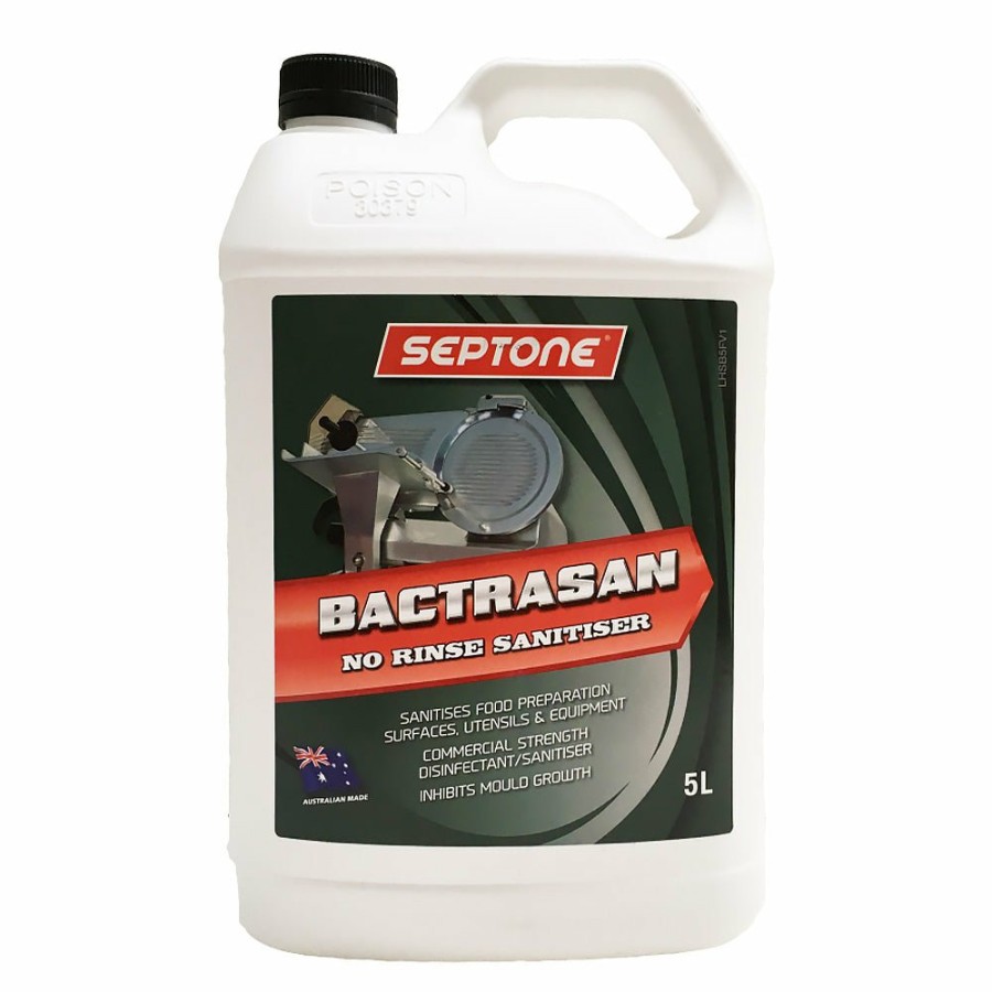 Cleaning Septone | Septone Bactrasan Powerful Ammonium Based No Rinse Liquid Sanitiser 5L