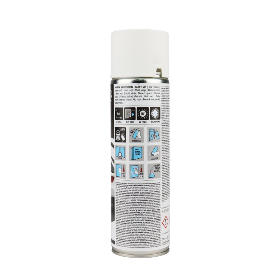 Paint Car-Rep Top Coats | Car-Rep Professional Automotive Matt Acrylic Aerosol 500Ml White X 2 Pack