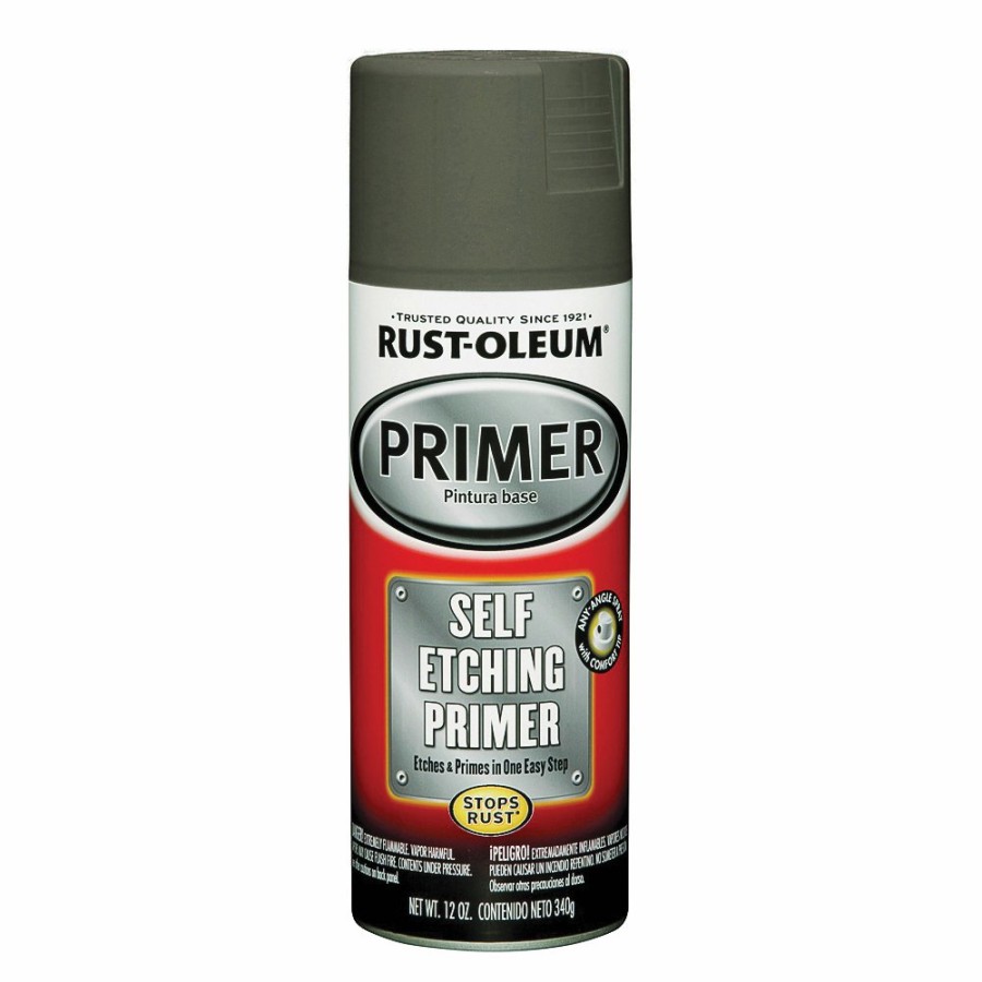 Paint Rust-Oleum Primers | Rustoleum Self Etching Primer 340G Dark Green Automotive Etch Super Etch