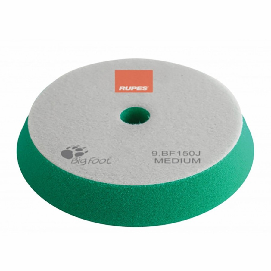 Car Care Rupes Cutting Pads | Rupes Green Intermediate Foam Cutting Pad 150Mm Polishing Bigfoot Hook & Loop