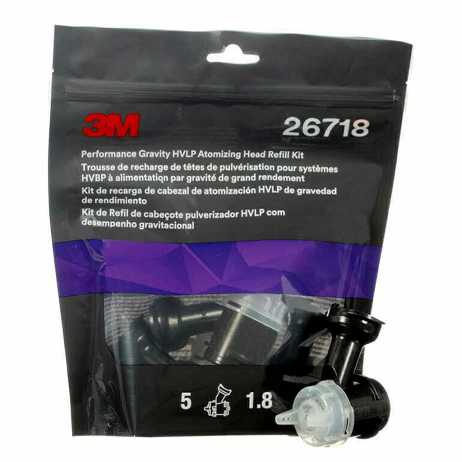 Spray Guns 3M Accuspray Spray Heads | 3M 26718 Perf Accuspray Atomizing Head Refill Kit 1.8Mm 5 Pack